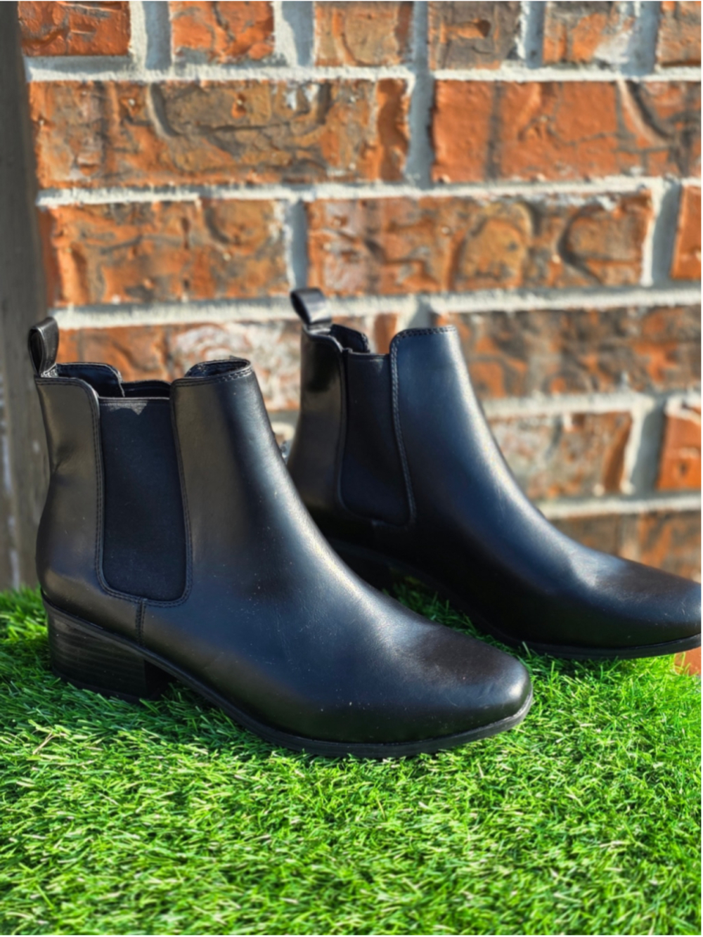 Women's A New Day Black Chelsea Ankle Boots Size 10